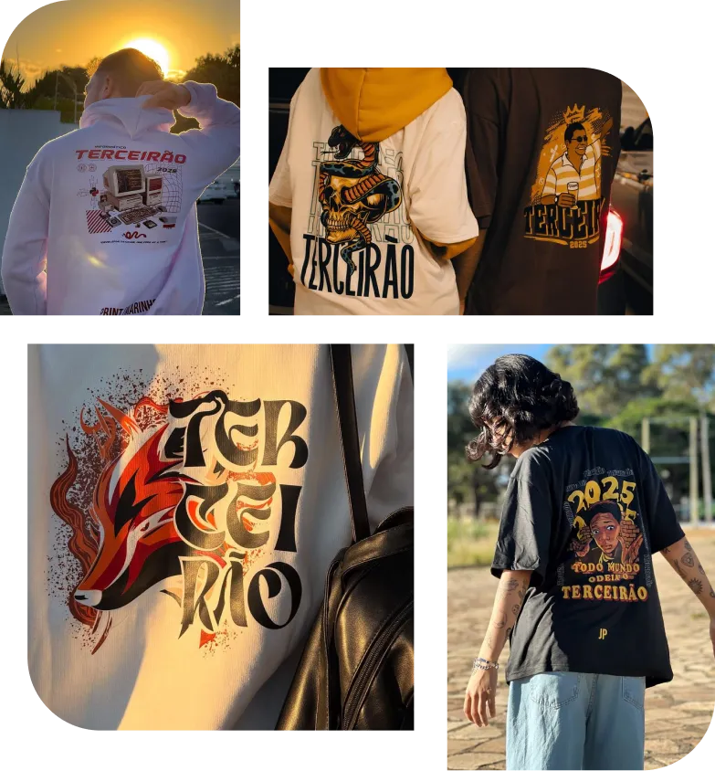 Grid de fotos das camisas e moletons da Tribalismo Grid de fotos das camisas e moletons da Tribalismo